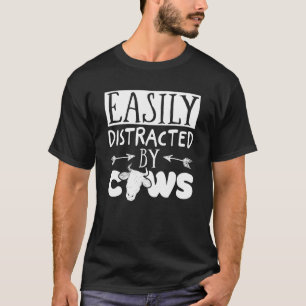 T-shirt Élevage De Vaches Vacheresse Facilement Distraite