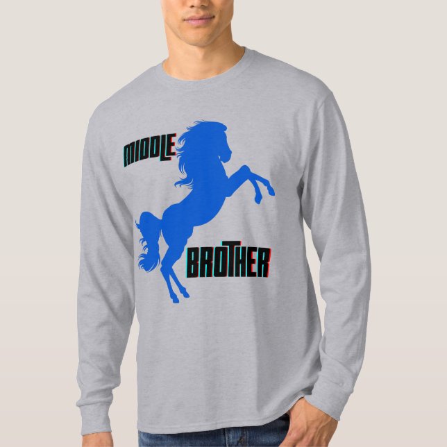 T-shirt Élevage du cheval du frère moyen (Devant)