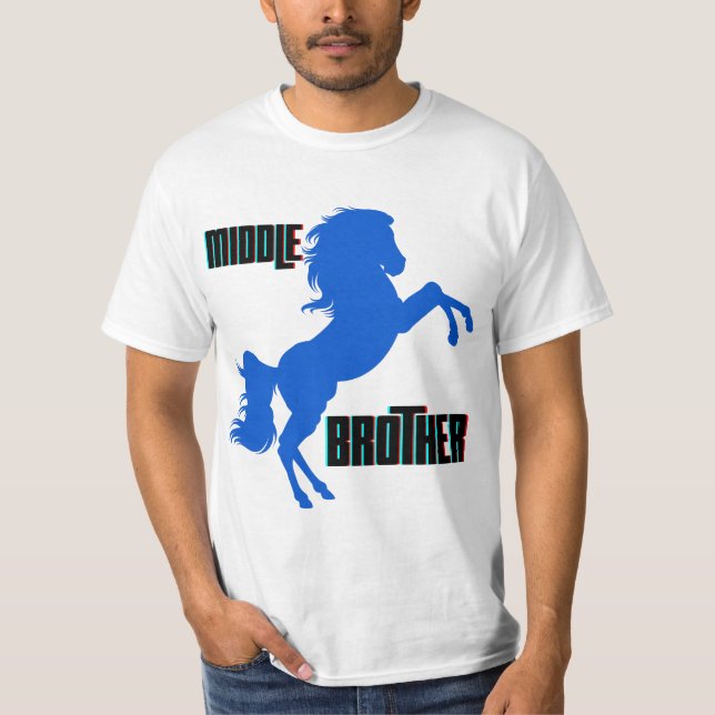T-shirt Élevage du cheval du frère moyen (Devant)