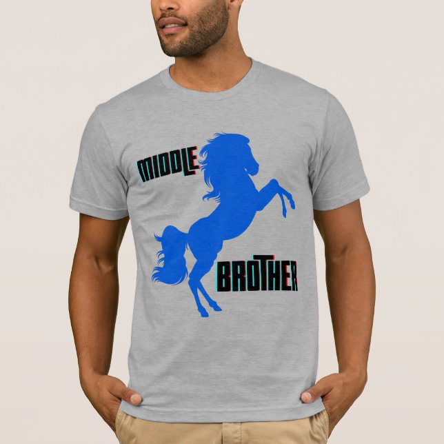 T-shirt Élevage du cheval du frère moyen (Devant)