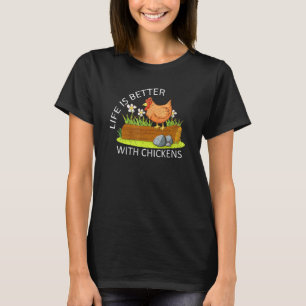 T-shirt Élevage Fermier Animal Ferme Volailles Oiseau Poul