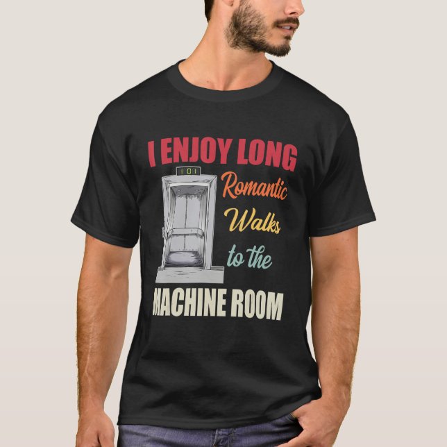 T-shirt Elevator Mechanic Repairman (Devant)