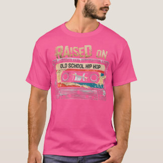 T-shirt Élevé à l'ancienne école Hip Hop Cassette Graffiti