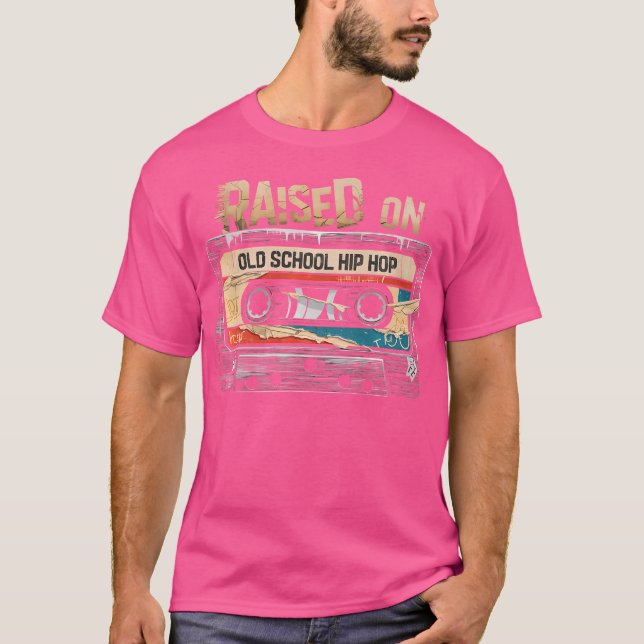 T-shirt Élevé à l'ancienne école Hip Hop Cassette Graffiti (Devant)