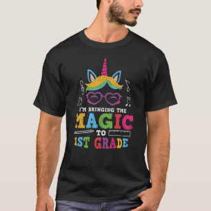 T-shirt Élève de 1re année Licorne Rentree Scolaire Premie