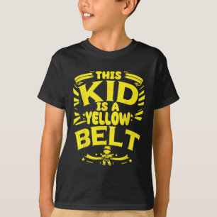 T-shirt Élève de karaté ceinture jaune d'arts martiaux