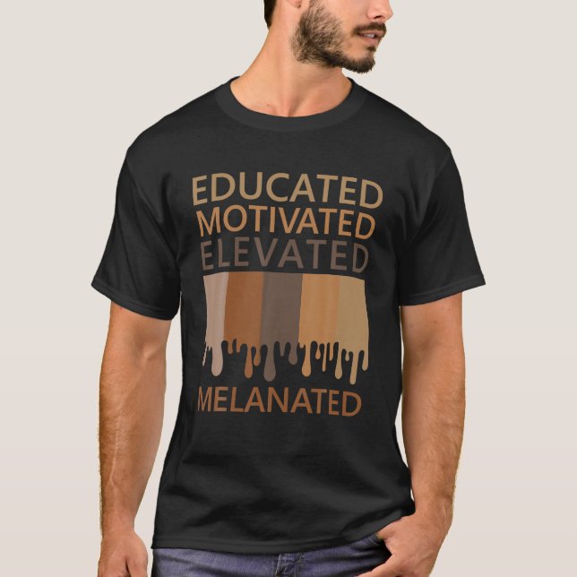 T-shirt Elevé Mélané instruit Motivé (Devant)