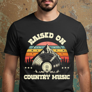 T-shirt Élevé sur la musique country