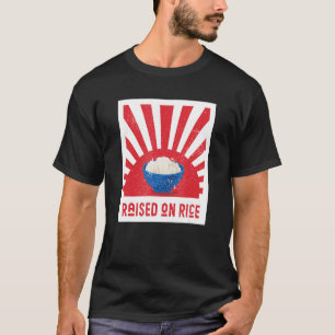 T-shirt Élevé Sur Le Riz Culture Asiatique Foodie Love