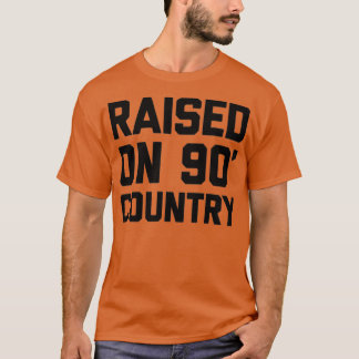 T-shirt Élevé Sur Les Années 90 Musique Country Lover Cowb