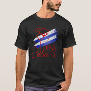 T-shirt Élevée avec les racines cubaines Cuba Pride
