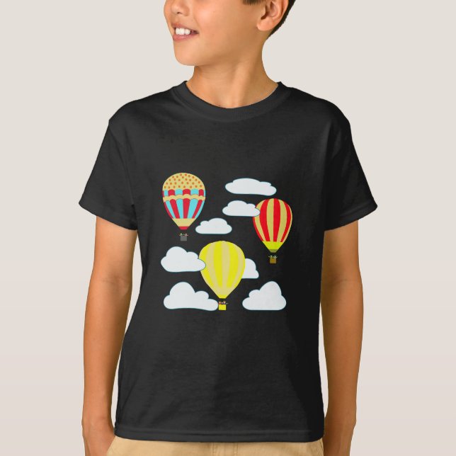 T-shirt Élevée de plaisir avec ballon à air chaud (Devant)