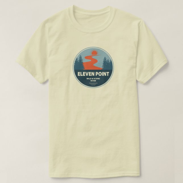 T-shirt Eleven Point Wild and Pittoresque River Missouri (Design devant)