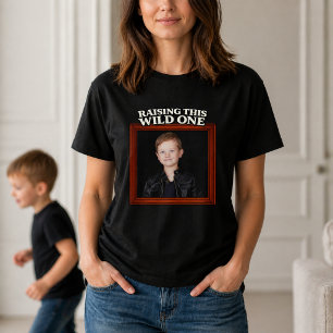 T-shirt Élever ce petit sauvageon - Photo de votre enfant