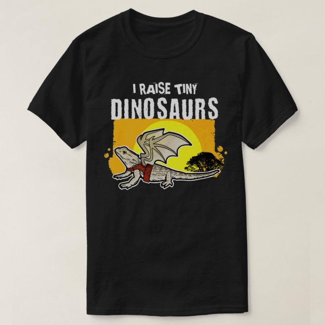 T-shirt Élever de minuscules dinosaures (Design devant)