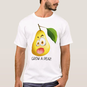T-shirt Élever une poire, poire jaune