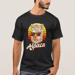 T-shirt Éleveur d'alpaga Lama Pako Huacaya Alpaga Rétro