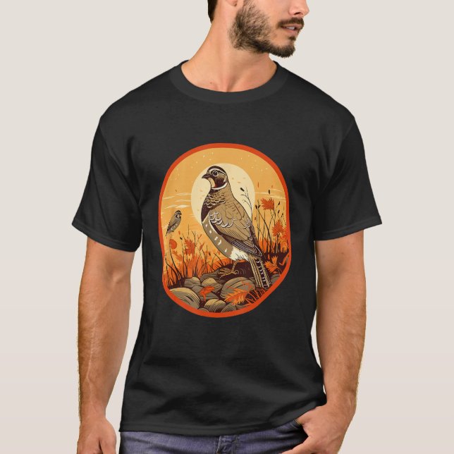 T-shirt Éleveur de Cailles Naines (Devant)