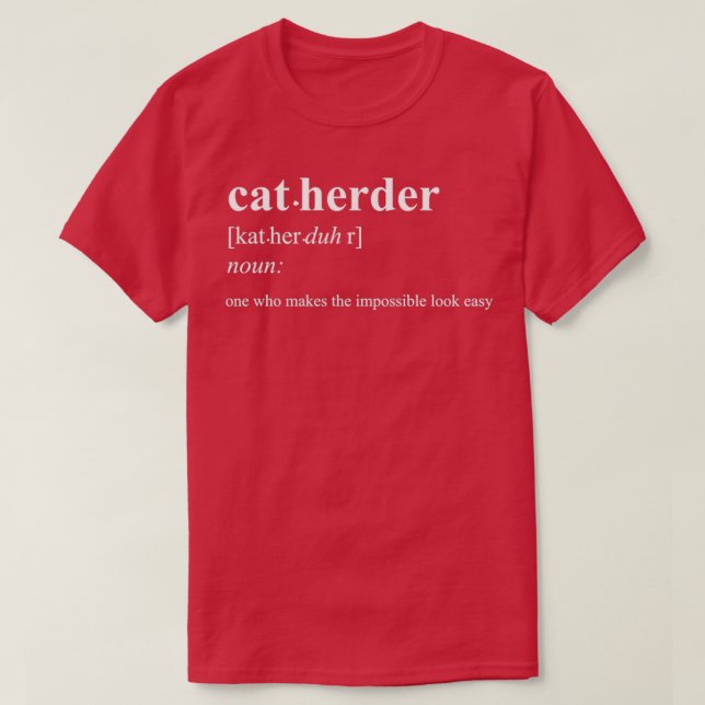 T-shirt éleveur de chat (Design devant)