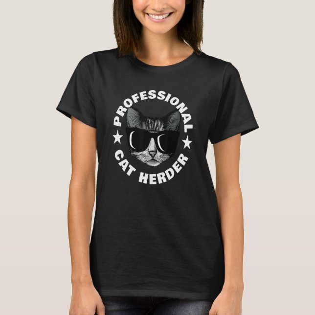 T-shirt Éleveur de chats professionnel (Devant)