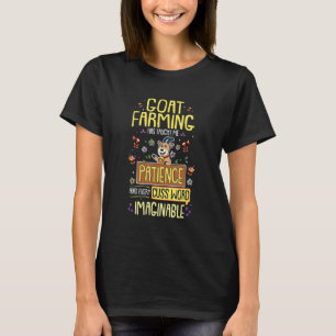 T-shirt Éleveur de chèvres  L'élevage de chèvres m'a appri