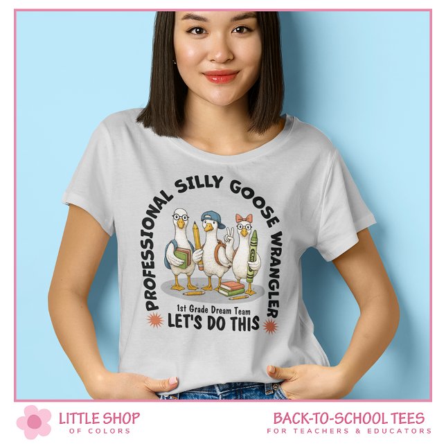 T-shirt Éleveur de l'oie Idiote Équipe d'enseignant de pre (Créateur téléchargé)
