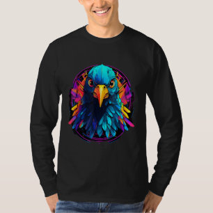 T-shirt Éleveur de pigeon oiseau géométrique coloré Pop An