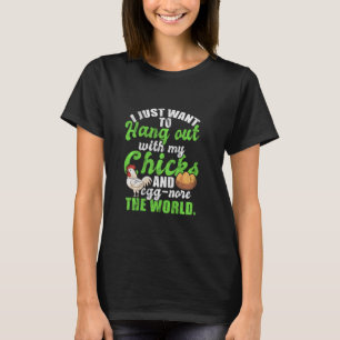 T-shirt Éleveur de poulet Jardin Élevage d'oeuf Hen