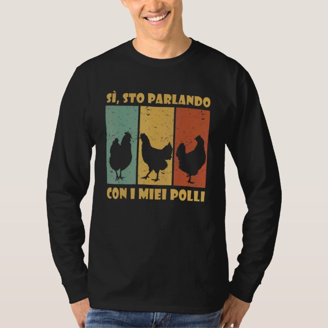 T-shirt Éleveur de poulets Poulet Parler Poulet (Devant)