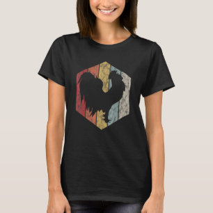 T-shirt Éleveur de poulets Poulets Poussin Rétro Œuf Silho