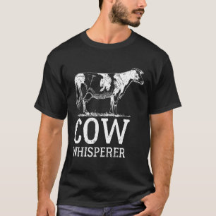 T-shirt Éleveur de vaches à voix basse Fermier Blanc