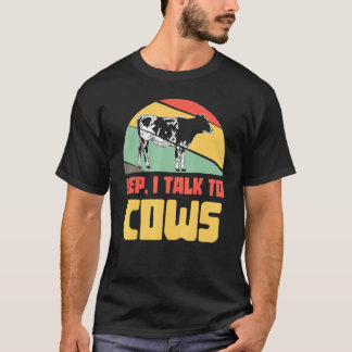 T-shirt Éleveur de vaches Agriculture de boeuf Amusement