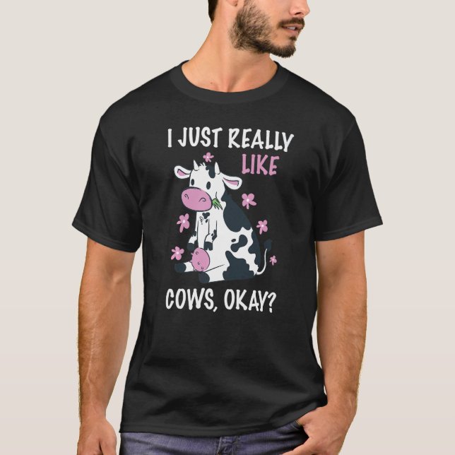 T-shirt Éleveur de vaches Ferme Vaches (Devant)
