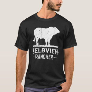 T-shirt Éleveur de vaches Gelbvieh