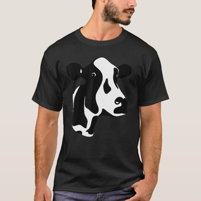 T-shirt Éleveur de vaches Holstein (Devant)
