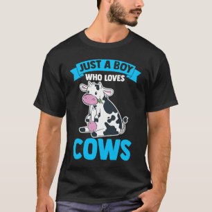 T-shirt Éleveur De Vaches Laitières Élevage De Vaches Just