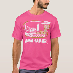 T-shirt Éleveur de vers Vermiculture Jardinage Agriculture