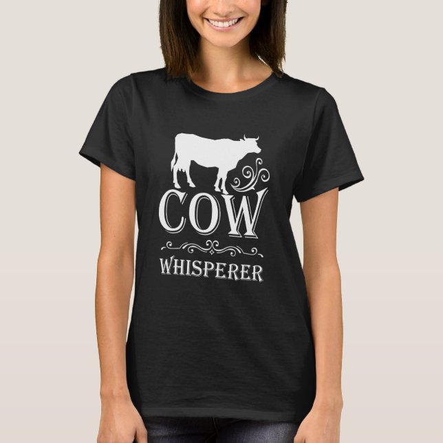 T-shirt Éleveur Idée Vache Chuchoteuse Vache (Devant)