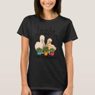 T-shirt Éleveur Jardinage Jardin Coq Ferme Poule Soie