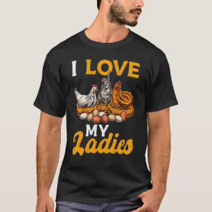 T-shirt Éleveuse de poulets Poules Œufs de poule Poussins