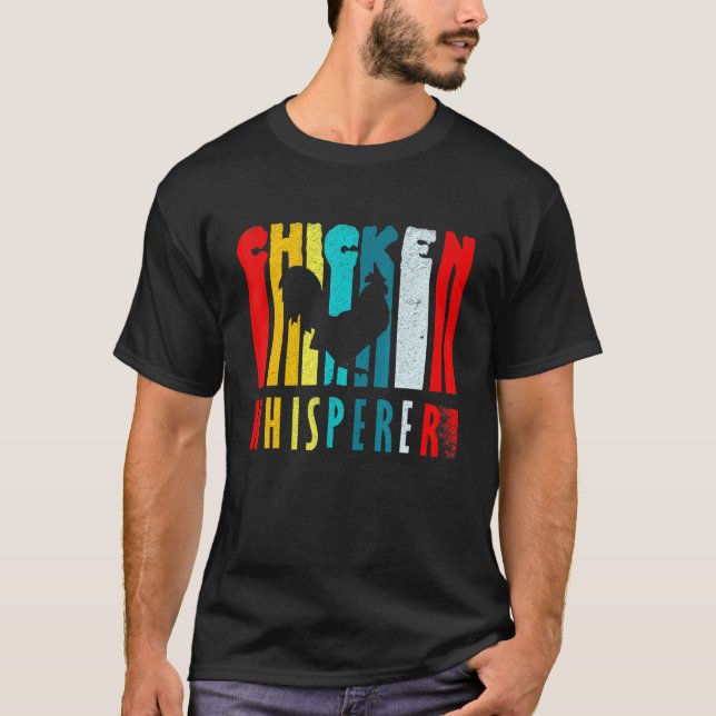 T-shirt Éleveuse de poulets rétro Chuchoteuse de poulets (Devant)