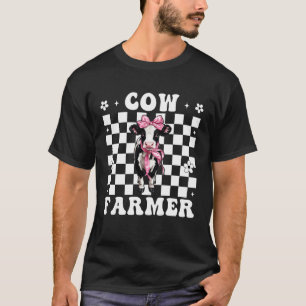 T-shirt Éleveuse de vaches Laitière Éleveuse de vaches Fil