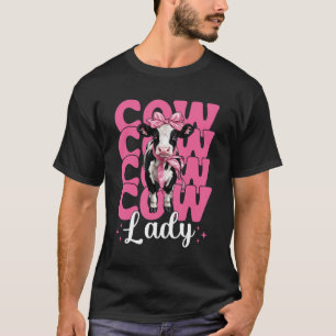 T-shirt Éleveuse de vaches laitières Fermière laitière Fil