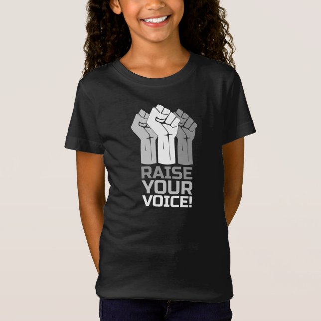 T-Shirt Élevez votre voix 3 W (Devant)