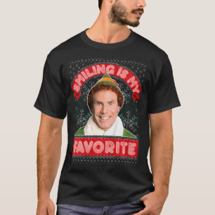 T-shirt Elf Buddy Sourire Est Mon Noël Préféré