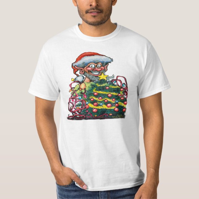 T-shirt Elf Christmas Tree Tee (Devant)