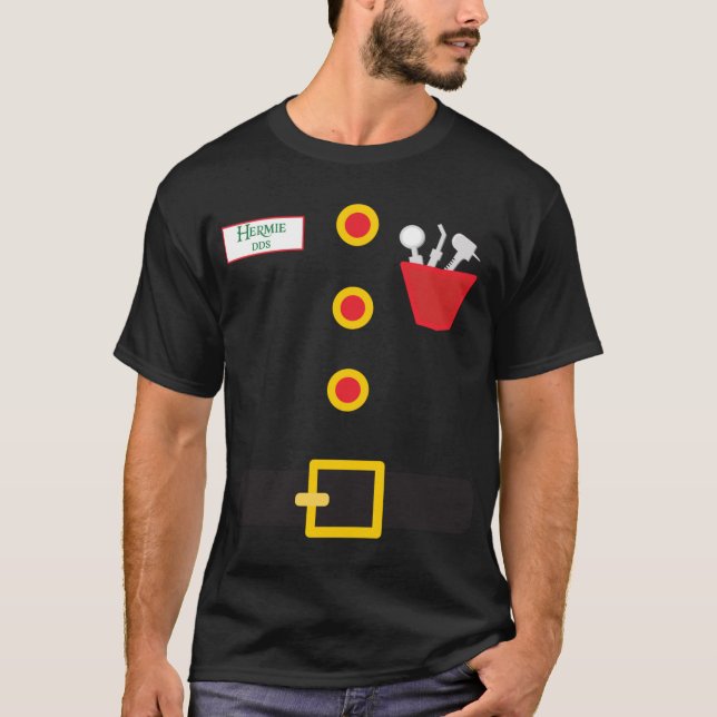 T-shirt Elf Dentist Funny Noël (Devant)