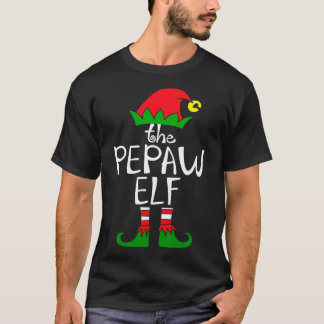 T-shirt Elf Dit Le Chr Du Groupe De Famille Pepaw Elf Matc