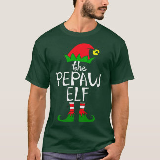 T-shirt Elf Dit Le Chr Du Groupe De Famille Pepaw Elf Matc