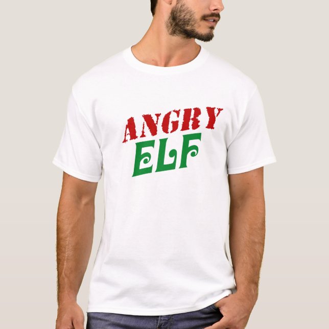 T-shirt Elf fâché (Devant)